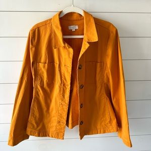 LOFT large orange utility jacket